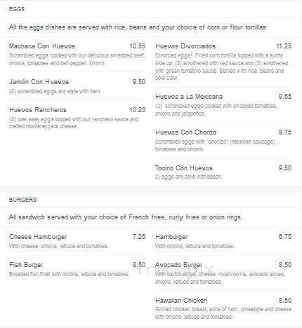 El Tapatio - Delta, CO menu_pic