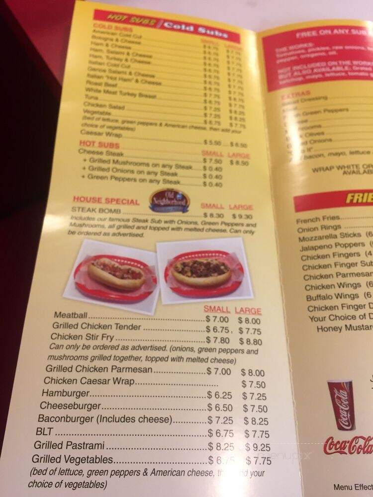 Christophers Subs & Pizza - Nashua, NH menu_pic