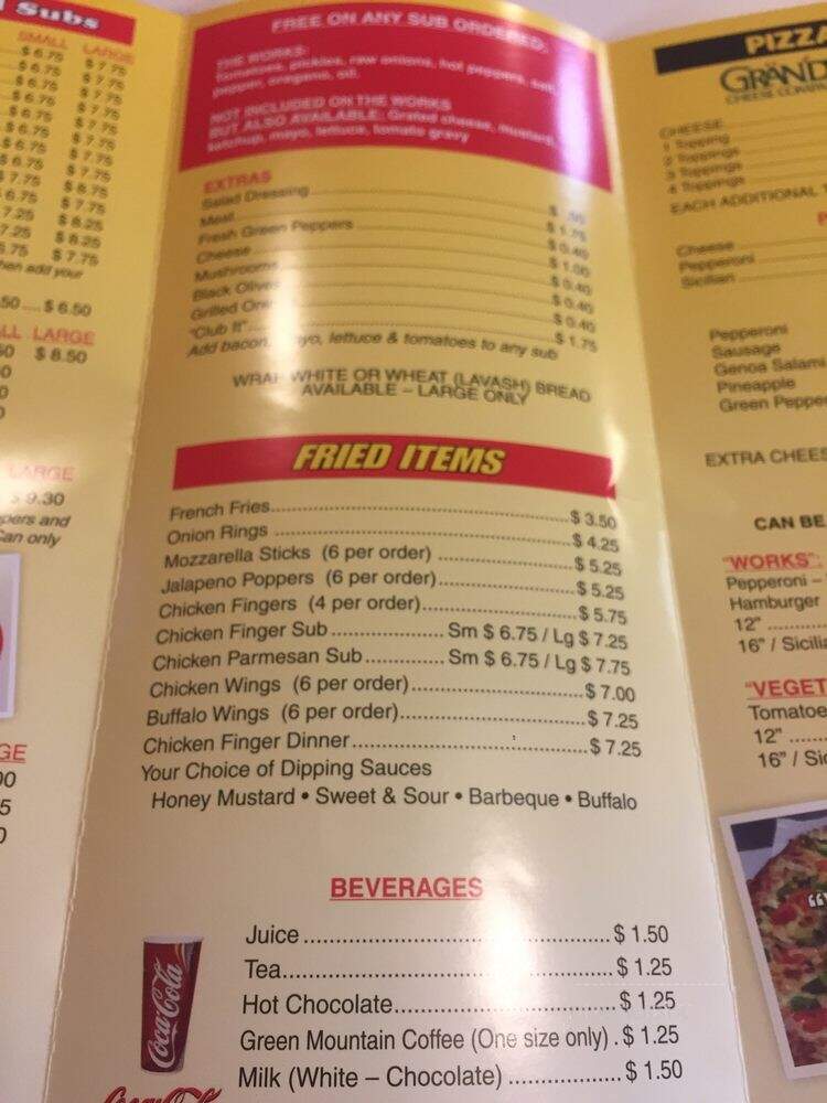 Christophers Subs & Pizza - Nashua, NH menu_pic