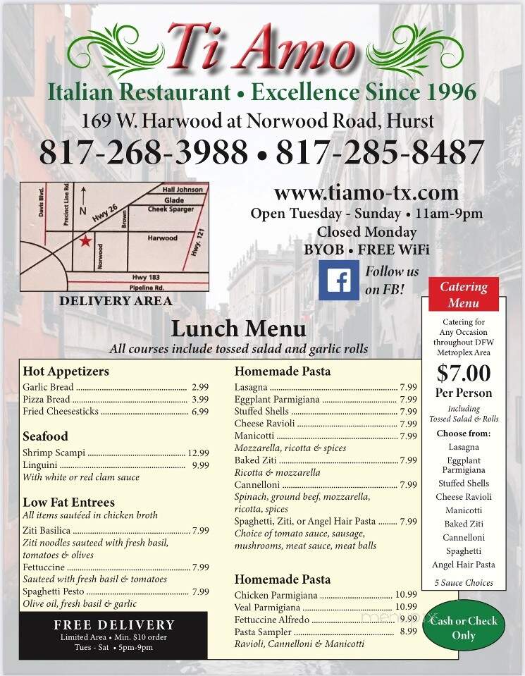 Ti Amo Italian Restaurant - Hurst, TX