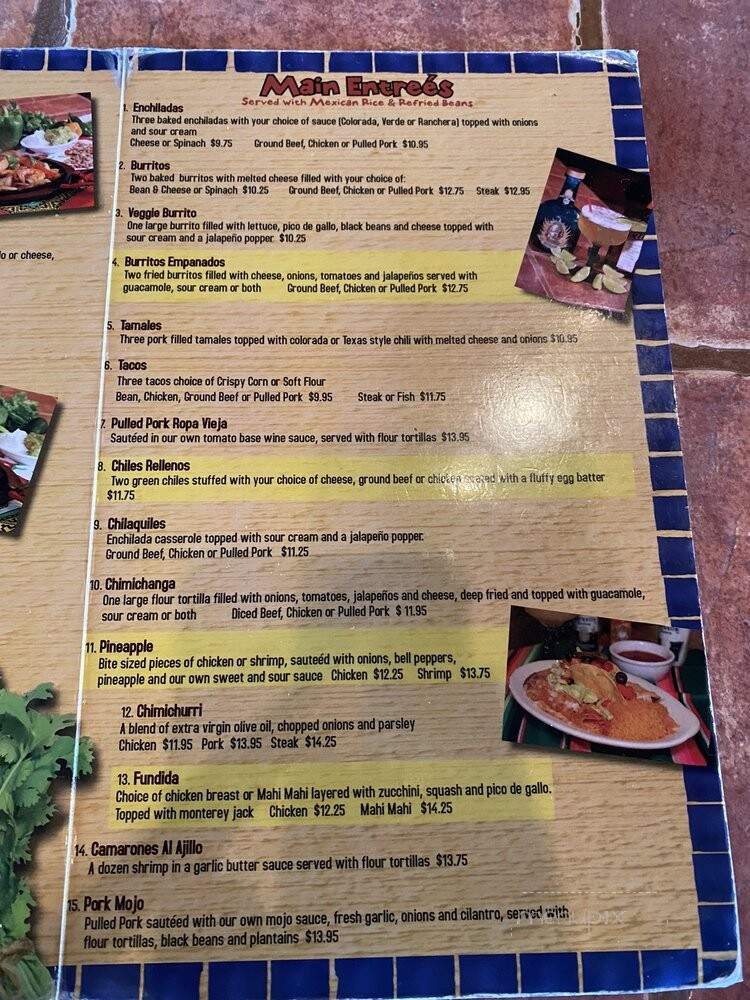 El Tucan Restaurant - Merritt Island, FL menu_pic