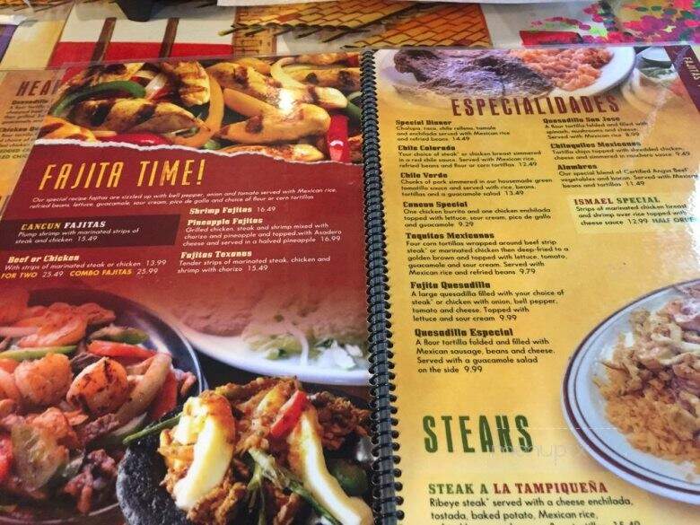 Cancun Mexican Grill - Grand Ledge, MI menu_pic