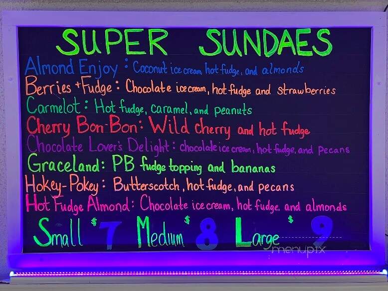 House Of Flavors Ice Cream - Pentwater, MI menu_pic