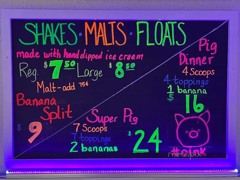 House Of Flavors Ice Cream - Pentwater, MI menu_pic