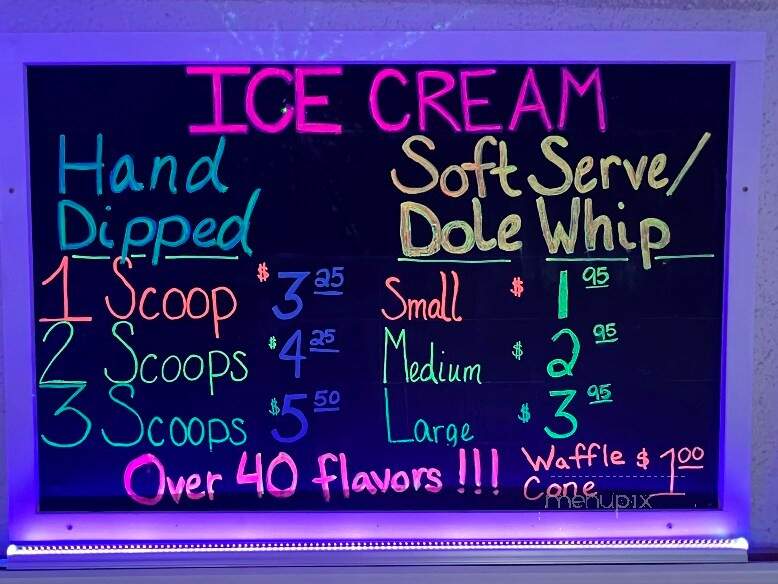 House Of Flavors Ice Cream - Pentwater, MI menu_pic