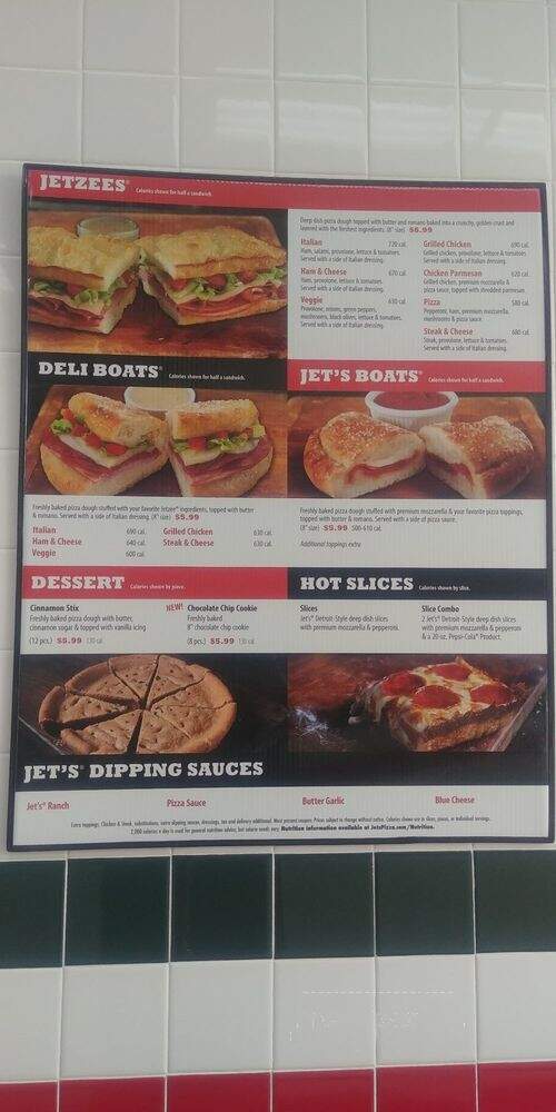 Jet's Pizza - Flint, MI menu_pic