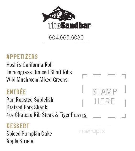 Sandbar Seafood Restaurant - Vancouver, BC