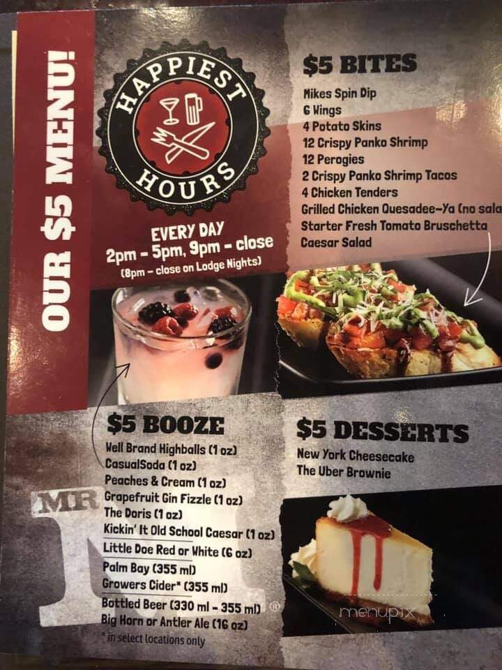 Mr. Mikes Restaurant and Bar - Airdrie, AB menu_pic