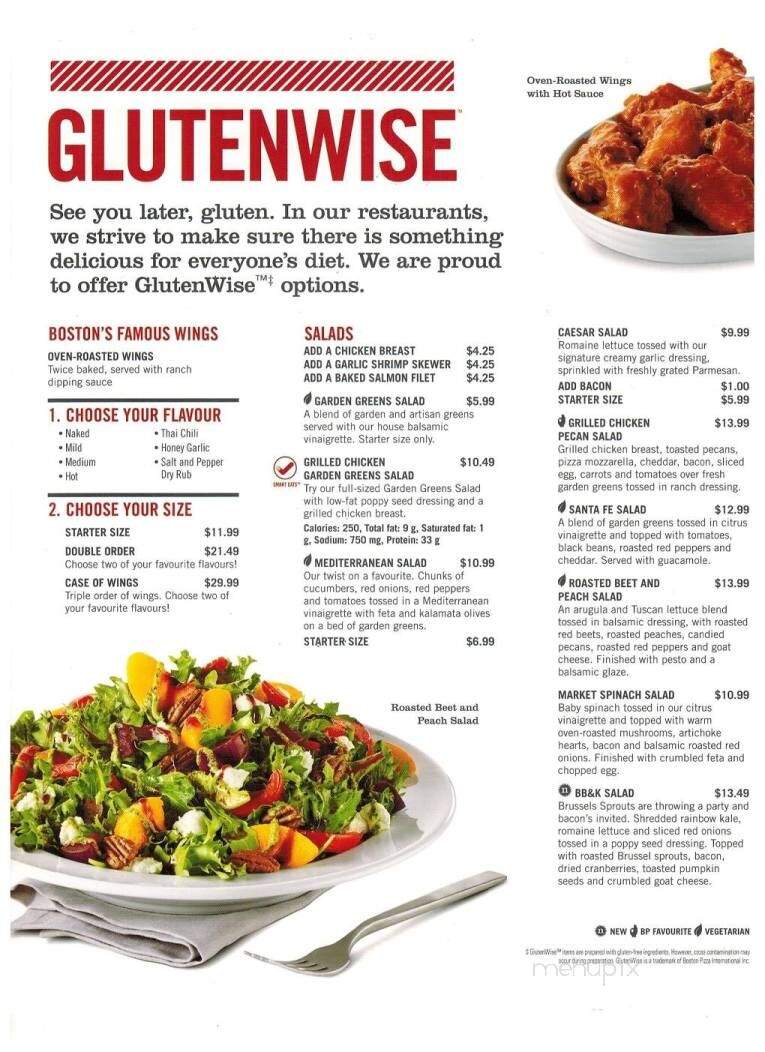 Boston Pizza - Chatham-Kent, ON menu_pic