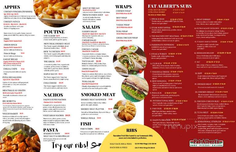 Ralph's Sports Bar - Ottawa, ON menu_pic