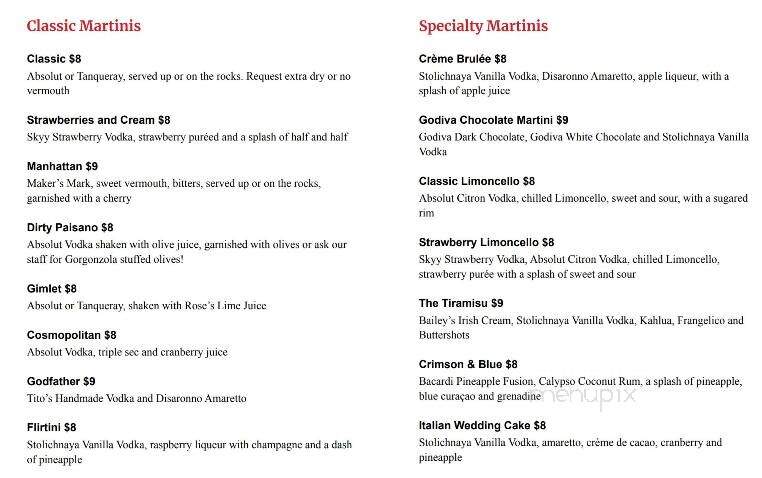 Paisano's Ristorante - Topeka, KS menu_pic