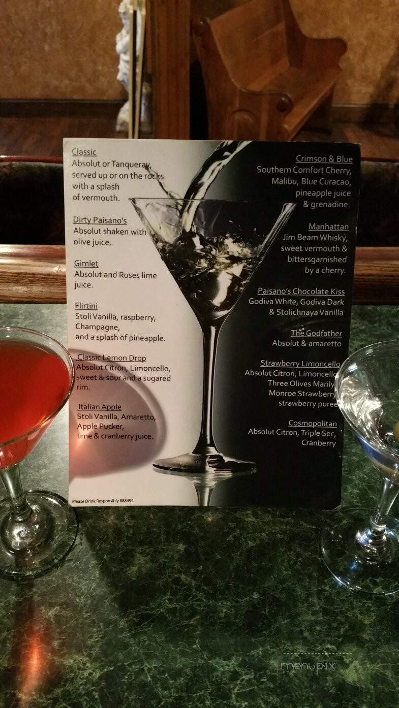 Paisano's Ristorante - Topeka, KS menu_pic