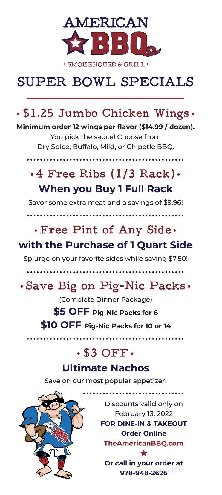 American Barbecue - Rowley, MA menu_pic