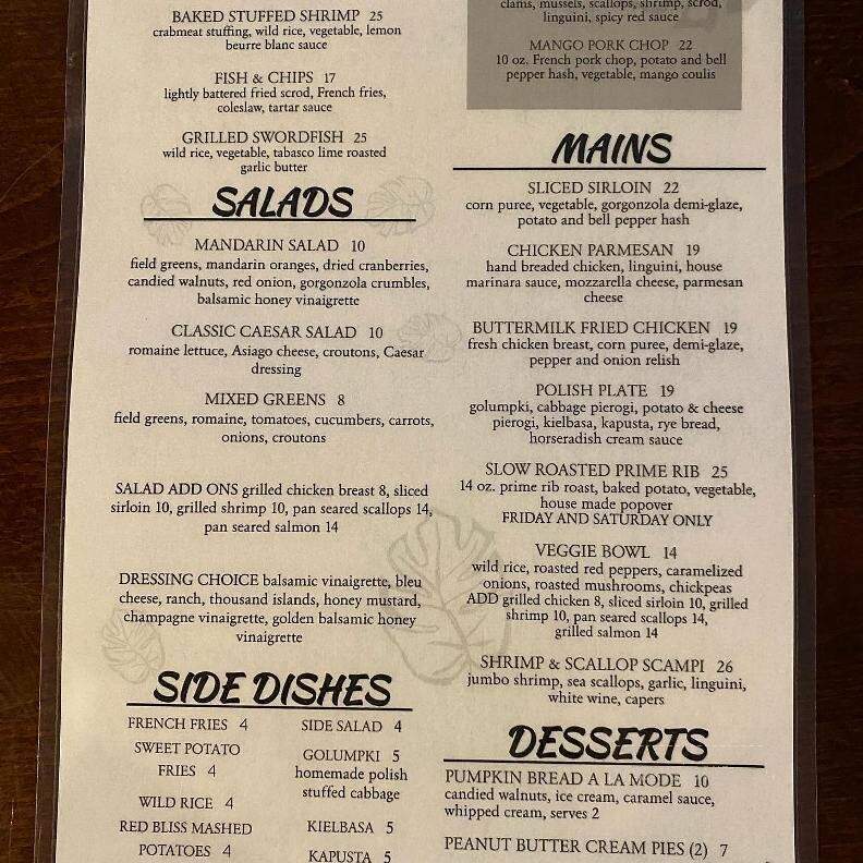 Collegian Court Restaurant - Chicopee, MA menu_pic