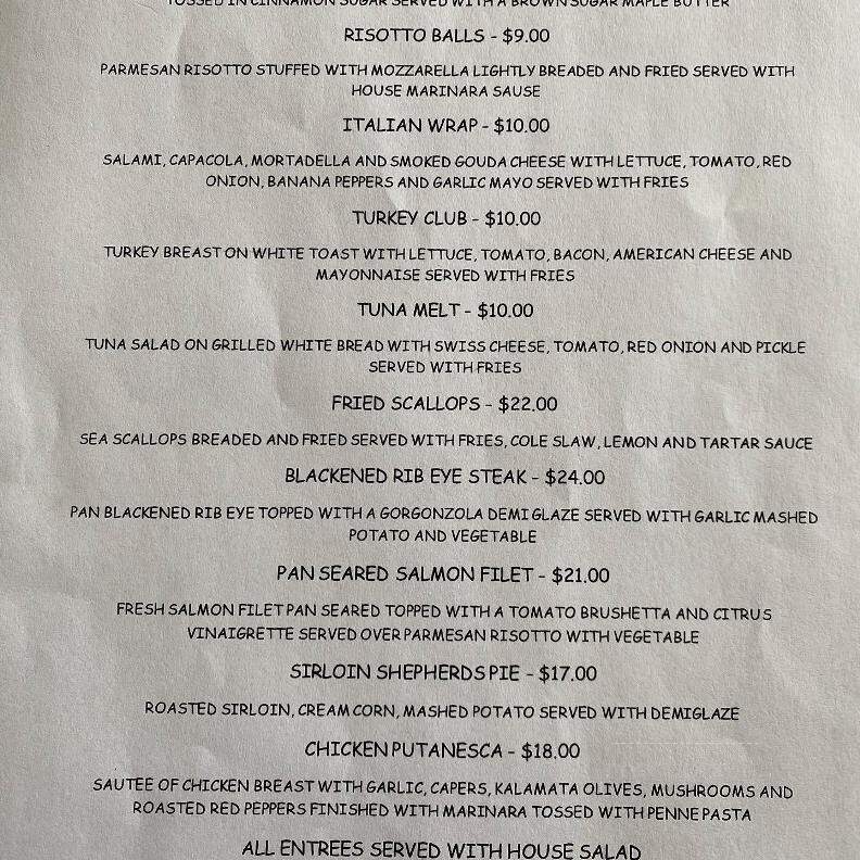 Collegian Court Restaurant - Chicopee, MA menu_pic
