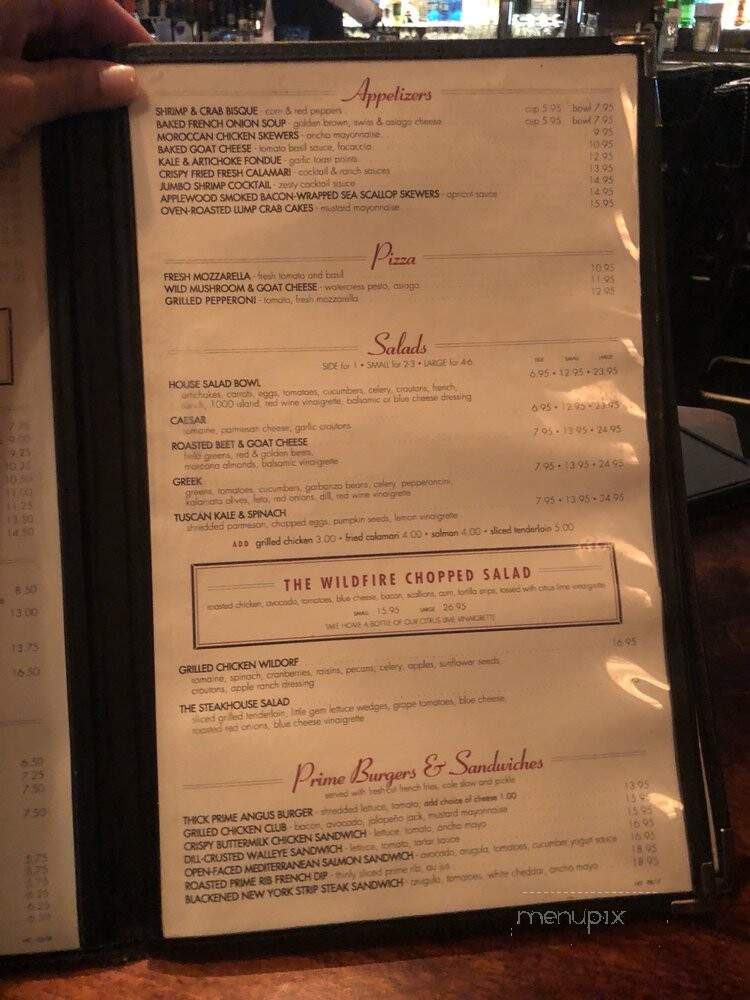 Wildfire Restaurant - Eden Prairie, MN menu_pic