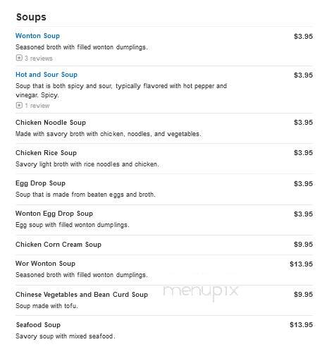 King Wok Chinese Restaurant - Manalapan, NJ menu_pic