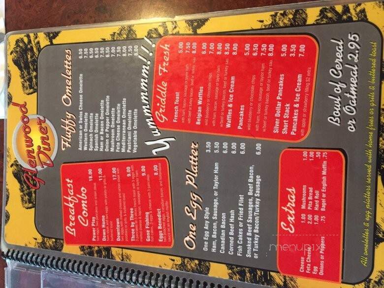 Glenwood Diner - Bloomfield, NJ menu_pic
