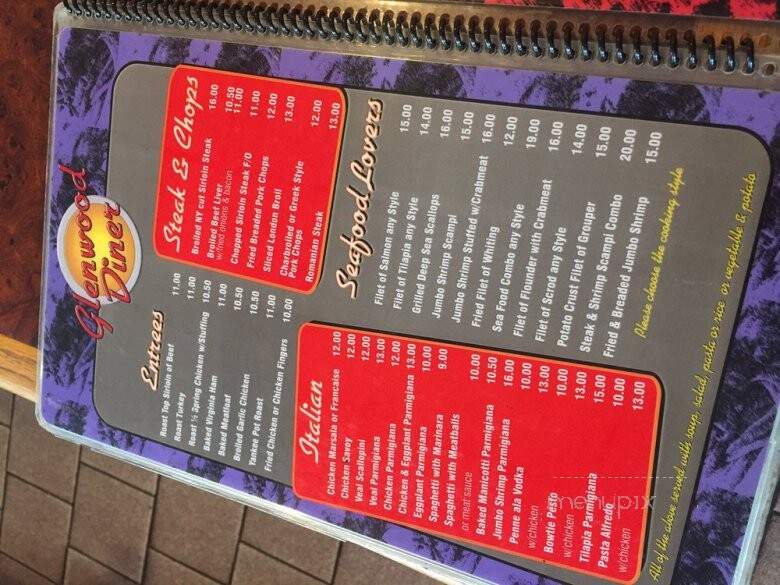 Glenwood Diner - Bloomfield, NJ menu_pic