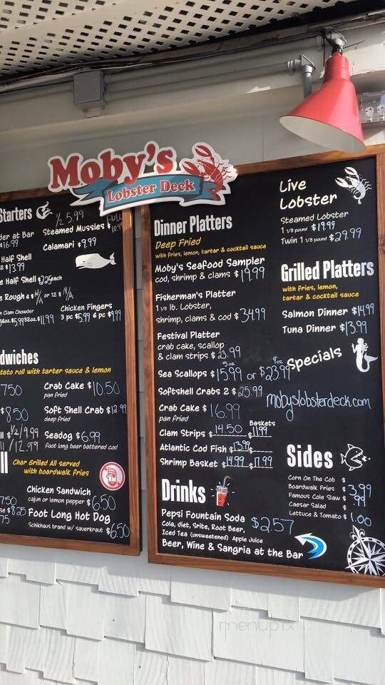 Moby's Lobster Deck - Highlands, NJ menu_pic