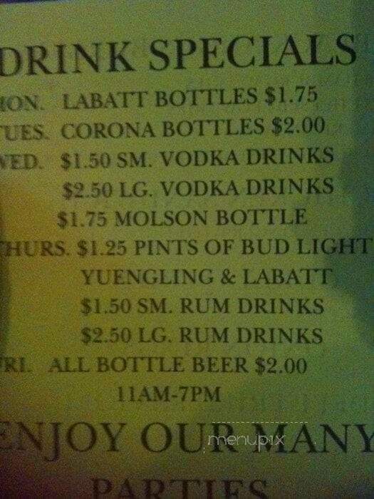 Green Buffalo Pub - Lancaster, NY menu_pic