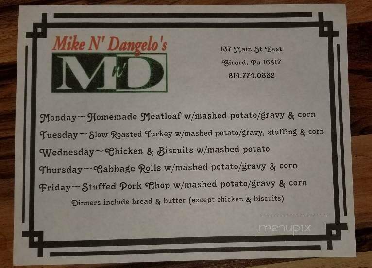 Mike N Dangelo's Italian - Girard, PA