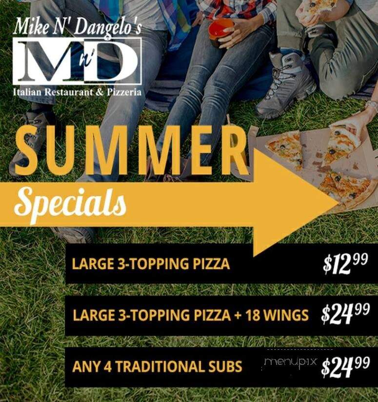 Mike N Dangelo's Italian - Girard, PA menu_pic