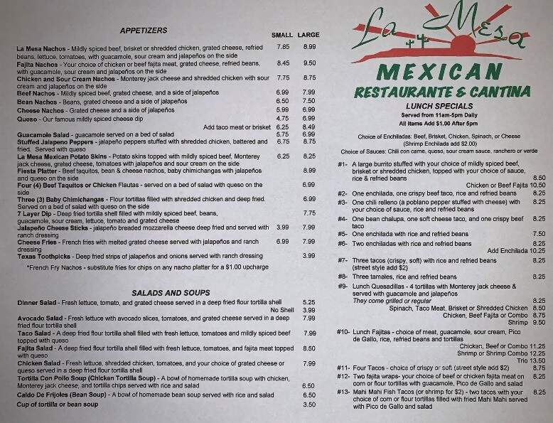La Mesa Mexican Restaurante - Sherman, TX