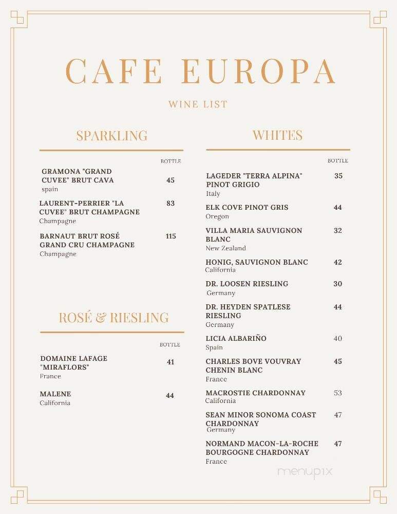 Cafe Europa - Portsmouth, VA