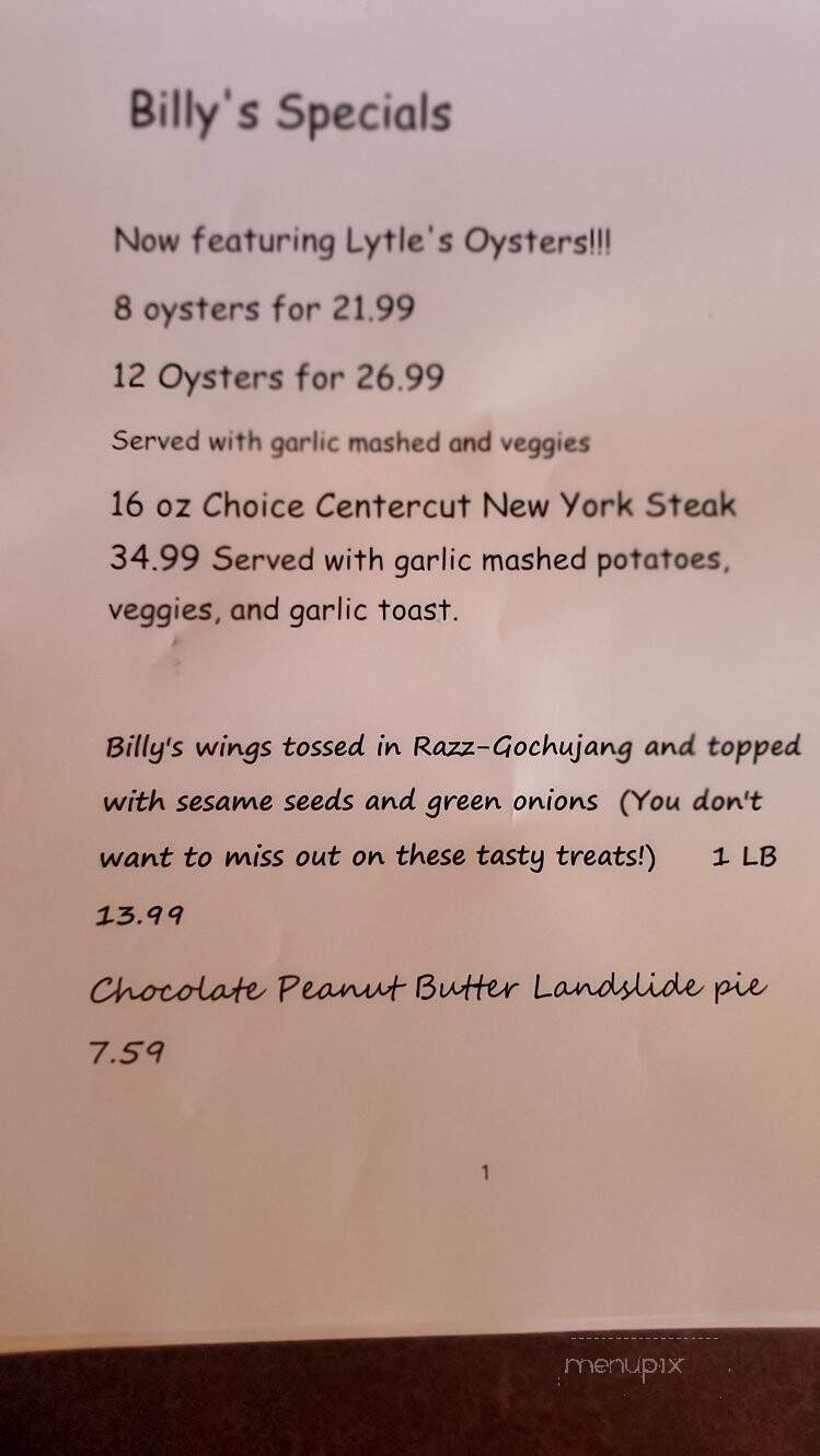 Billy's Restaurant - Aberdeen, WA