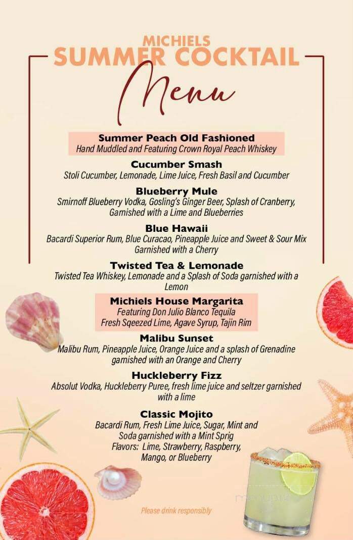 Michiels Menasha Inn - Menasha, WI menu_pic