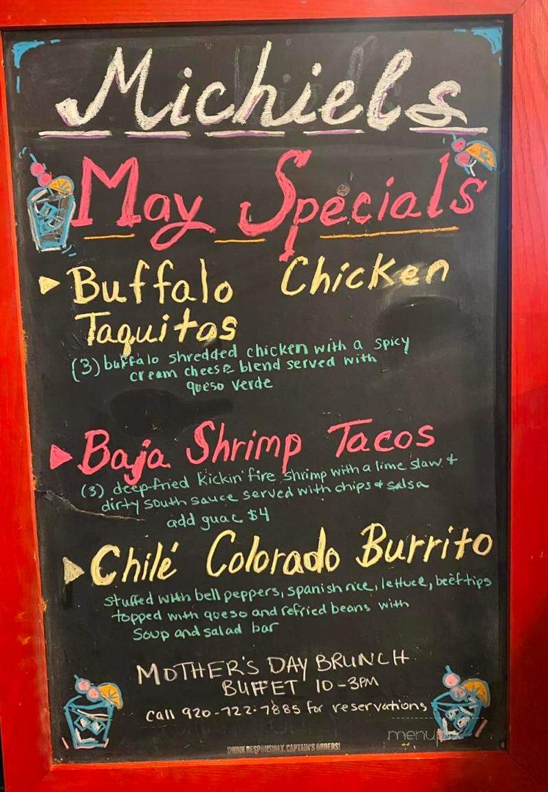 Michiels Menasha Inn - Menasha, WI menu_pic