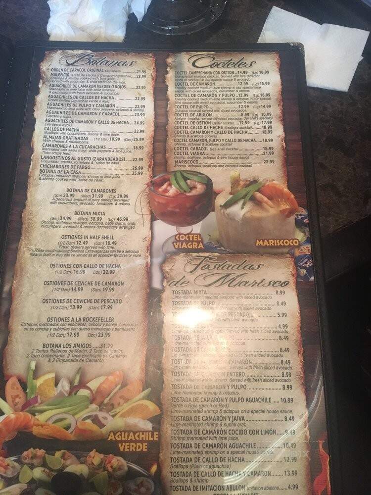 Mariscos Uruapan - Irwindale, CA menu_pic