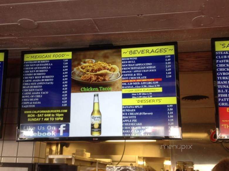 California Burgers - Citrus Heights, CA menu_pic