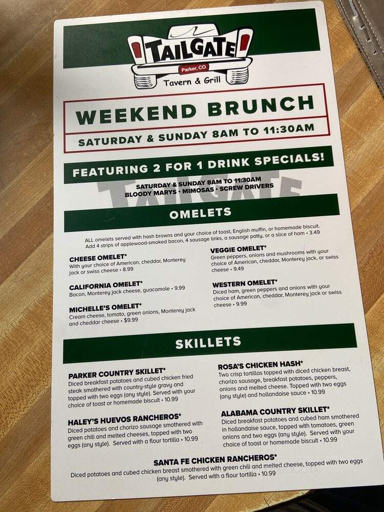 Tailgate Tavern & Grill - Parker, CO
