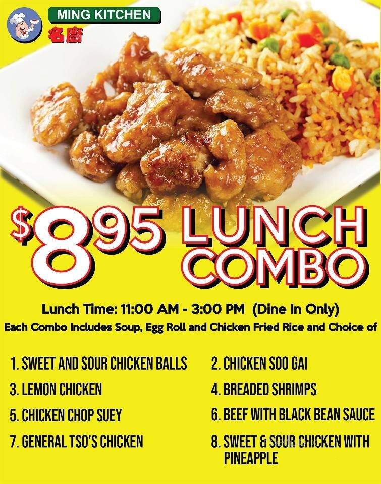 Ming Kitchen - Windsor, ON menu_pic