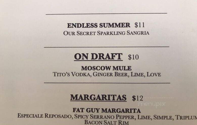 The Mad Minnow - Harwich Port, MA menu_pic