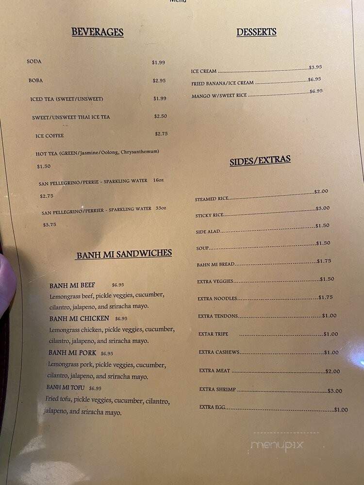 Pho Real - Indianapolis, IN menu_pic
