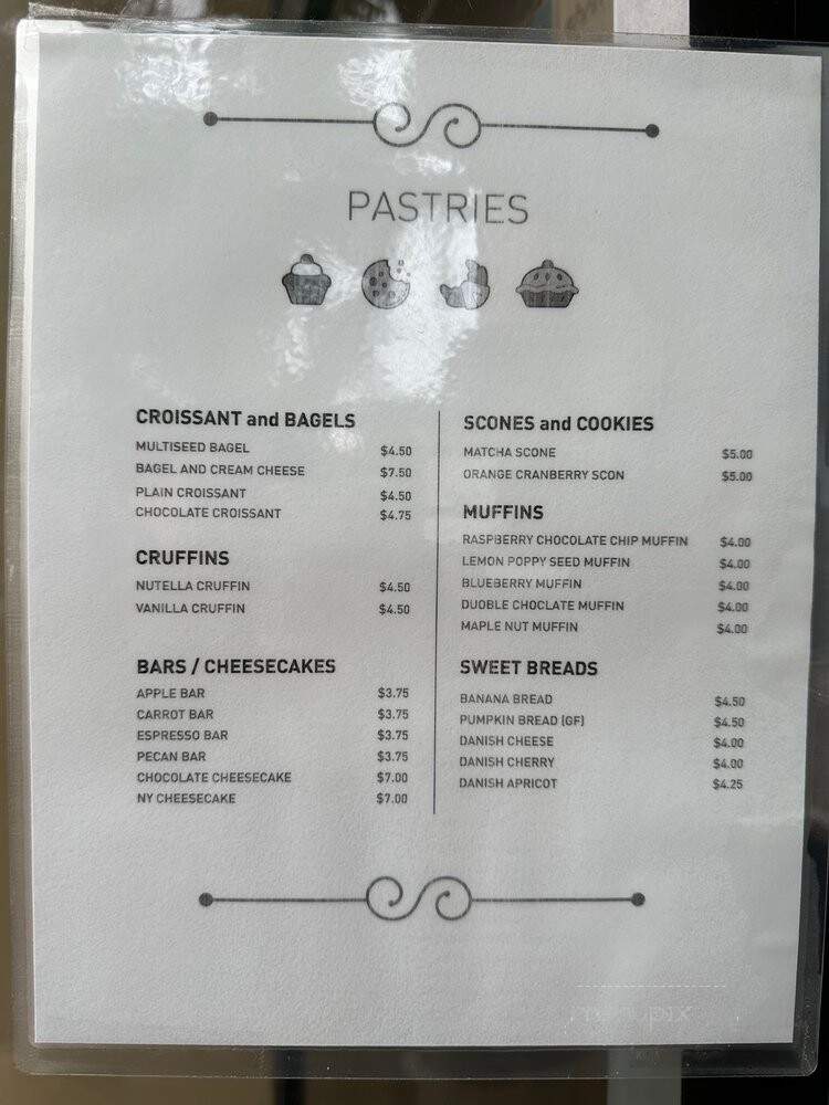 Ministry Of Coffee - Los Angeles, CA menu_pic