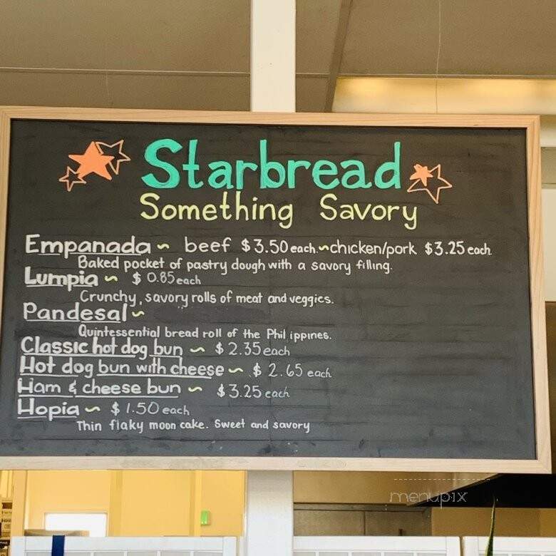 Starbread Bakery - Pacifica, CA menu_pic