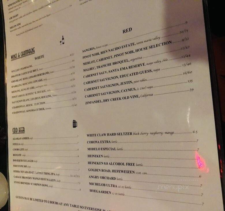 Lincoln House - Covina, CA menu_pic