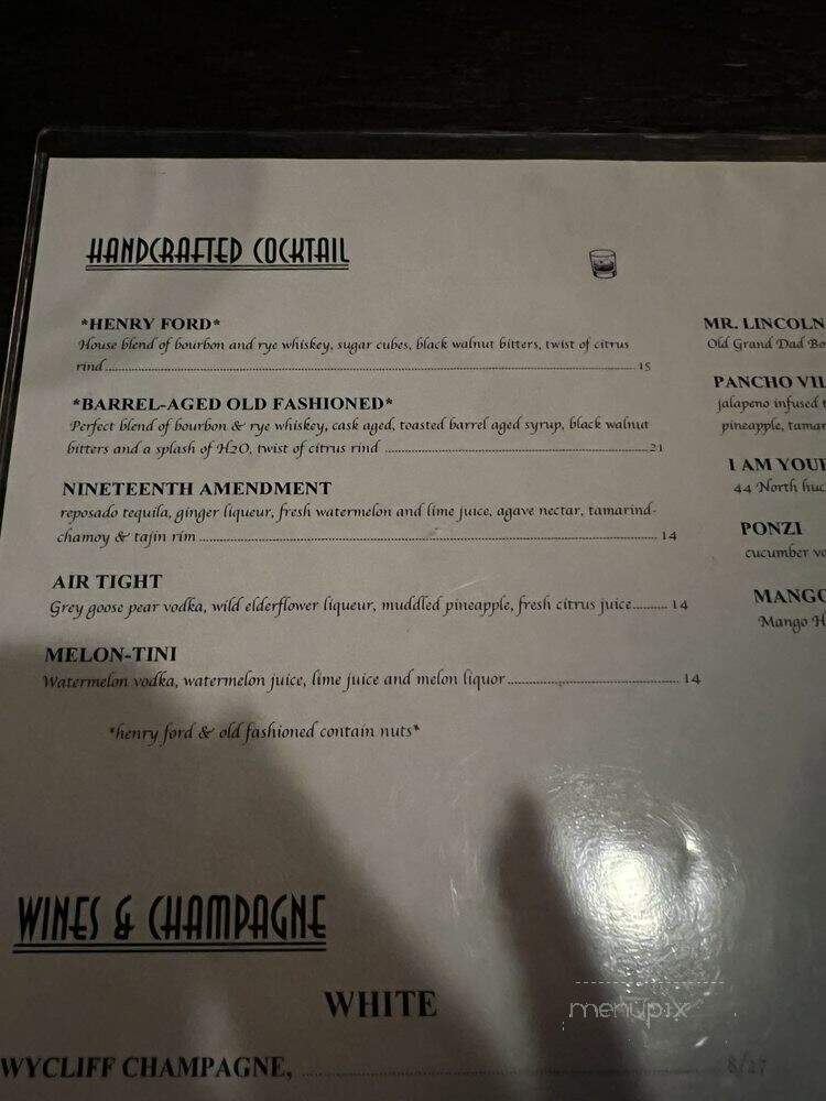 Lincoln House - Covina, CA menu_pic