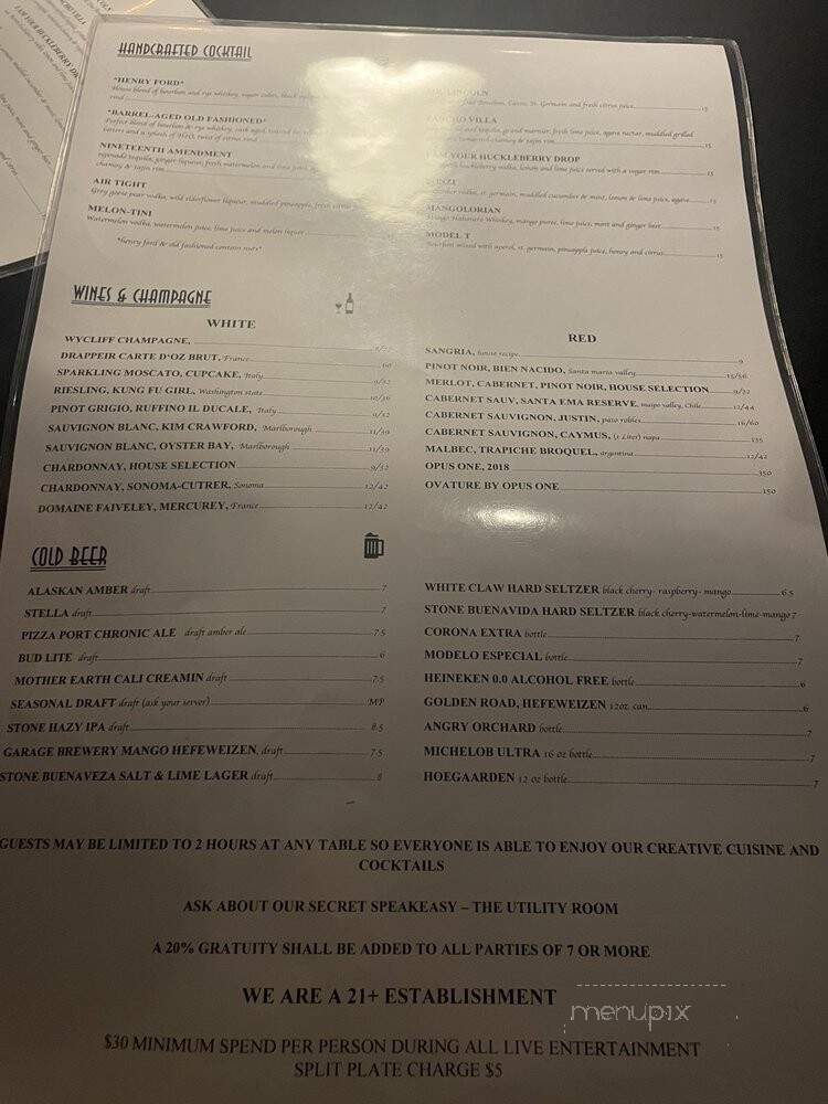 Lincoln House - Covina, CA menu_pic