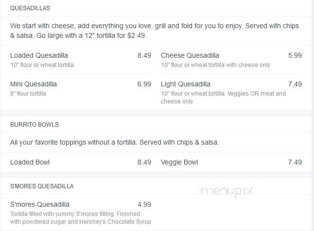 Surcheros Fresh Grill - Jesup, GA menu_pic