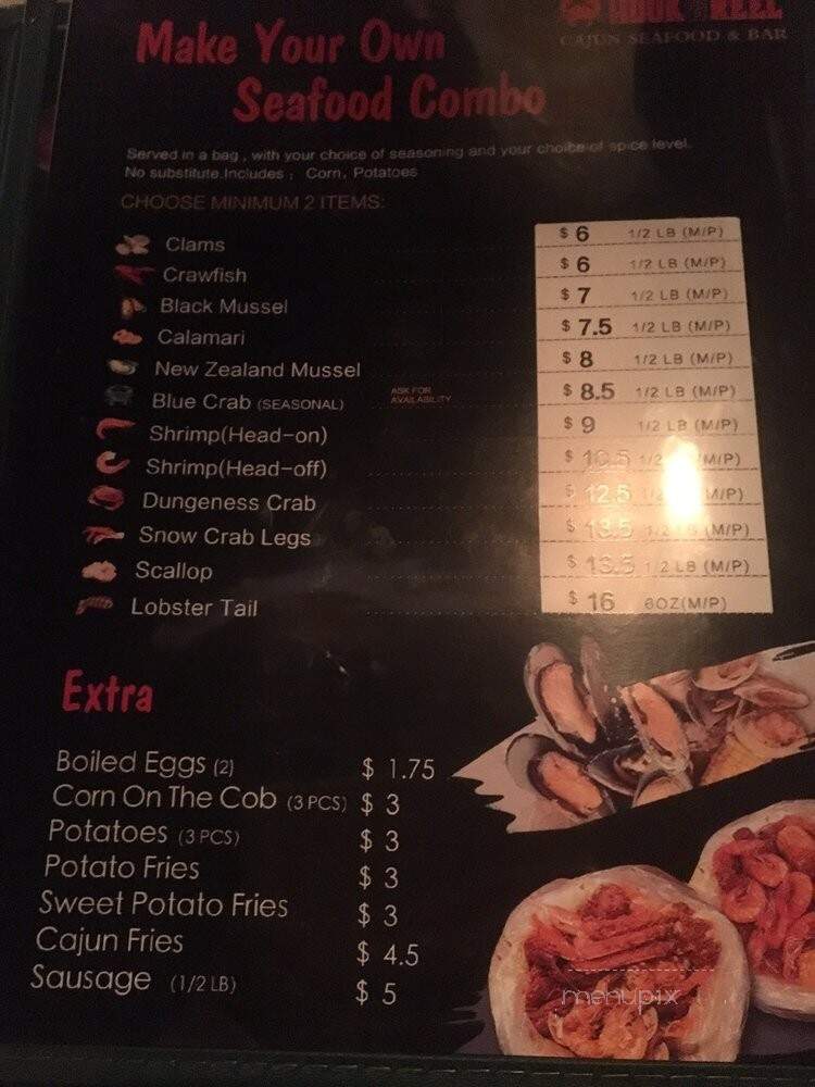 Hook & Reel Cajun Seafood Restaurant and Bar - Bluffton, SC menu_pic