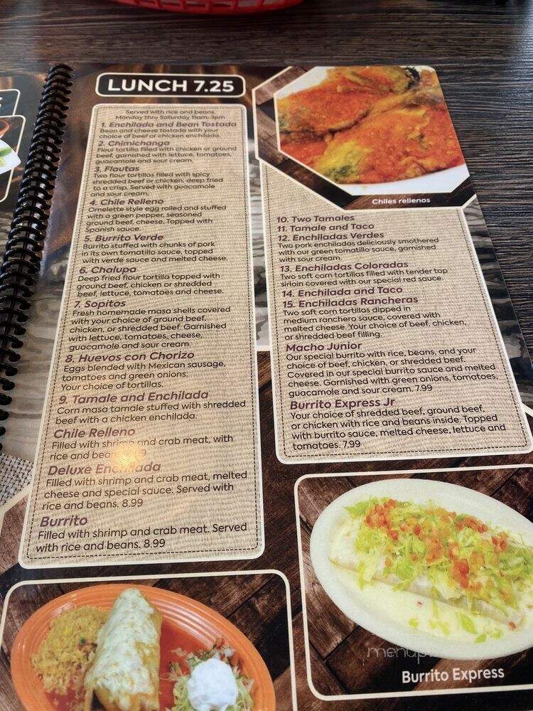 El Patron Mexican Bar & Grill - Fond du Lac, WI menu_pic