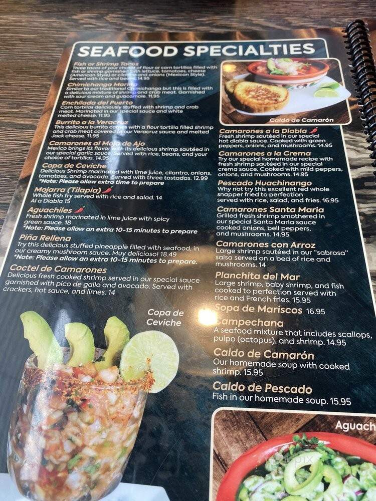 El Patron Mexican Bar & Grill - Fond du Lac, WI menu_pic