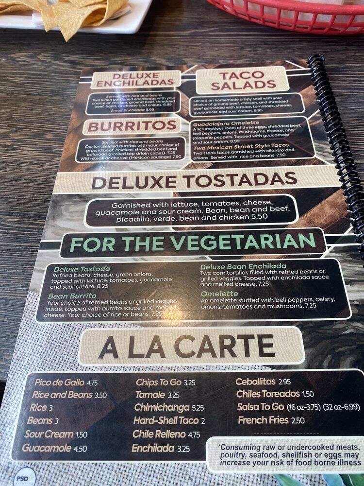 El Patron Mexican Bar & Grill - Fond du Lac, WI menu_pic