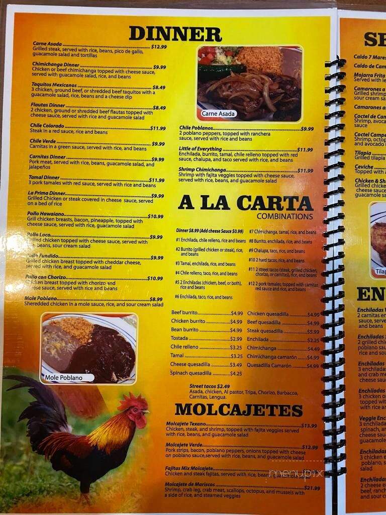 El Palenque - Webb City, MO menu_pic
