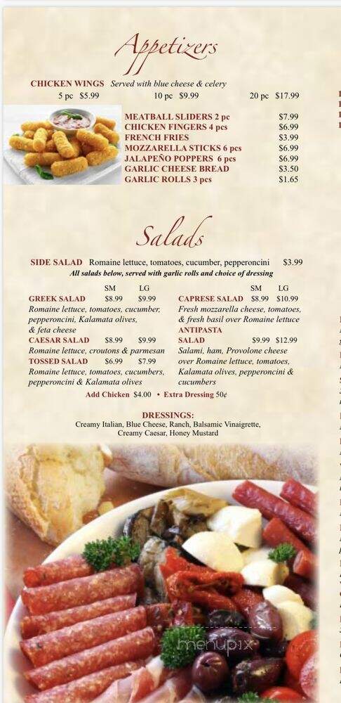 Beneditti's Pizza - Jupiter, FL menu_pic